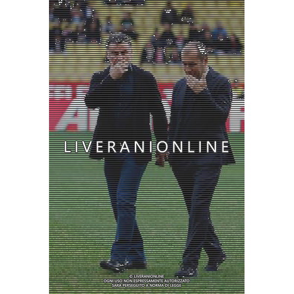 Christophe GALTIER / Leonardo JARDIM - 13.12.2015 - Monaco / Saint Etienne - 18eme journee de Ligue 1 Photo : Jean Christophe Magnenet / Icon Sport/ AGENZIA ALDO LIVERANI SAS - ITALY ONLY EDITORIAL USE ONLY