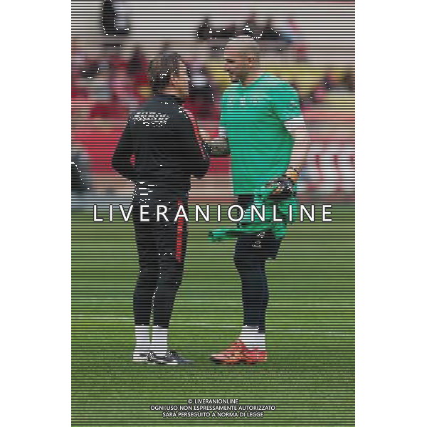 Stephane RUFFIER / Andre AMITRANO - 13.12.2015 - Monaco / Saint Etienne - 18eme journee de Ligue 1 Photo : Jean Christophe Magnenet / Icon Sport/ AGENZIA ALDO LIVERANI SAS - ITALY ONLY EDITORIAL USE ONLY