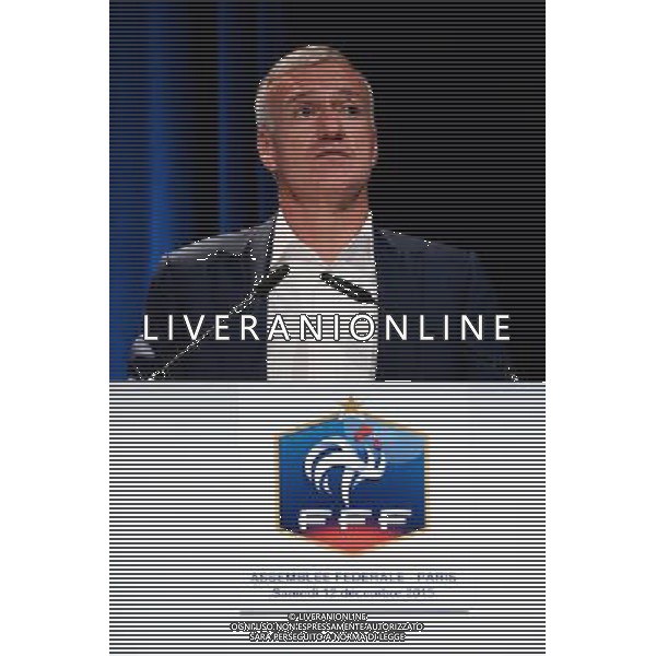 Didier DESCHAMPS - 12.12.2015 - Assemblee federale FFF - Palais des Congres - Paris Photo : Nolwenn Le Gouic / Icon Sport/ AGENZIA ALDO LIVERANI SAS - ITALY ONLY EDITORIAL USE ONLY