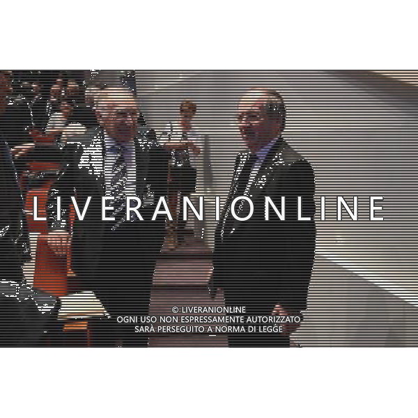 Noel LE GRAET / Jean Pierre ESCALETTES - 12.12.2015 - Assemblee federale FFF - Palais des Congres - Paris Photo : Nolwenn Le Gouic / Icon Sport/ AGENZIA ALDO LIVERANI SAS - ITALY ONLY EDITORIAL USE ONLY