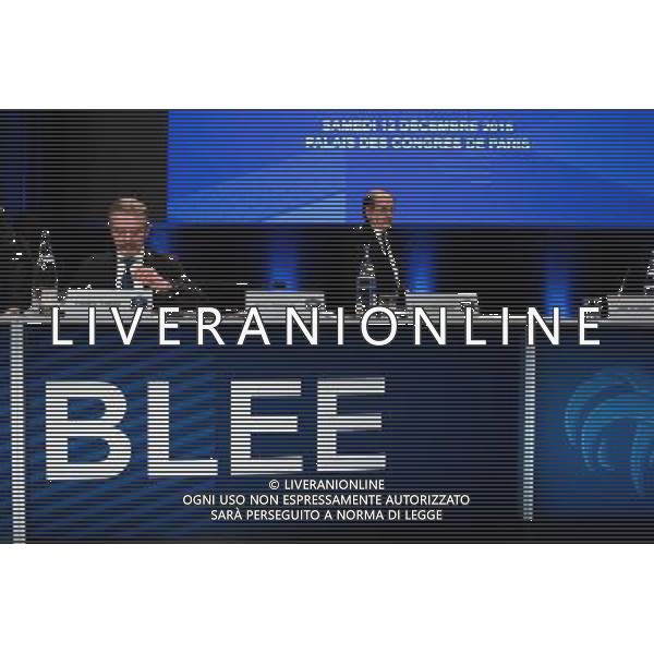 Noel LE GRAET / Frederic THIRIEZ - 12.12.2015 - Assemblee federale FFF - Palais des Congres - Paris Photo : Nolwenn Le Gouic / Icon Sport/ AGENZIA ALDO LIVERANI SAS - ITALY ONLY EDITORIAL USE ONLY