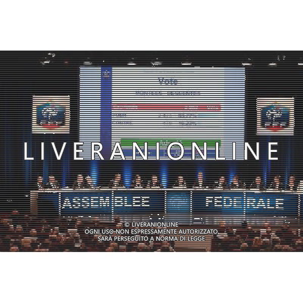 vue generale - vote - 12.12.2015 - Assemblee federale FFF - Palais des Congres - Paris Photo : Nolwenn Le Gouic / Icon Sport/ AGENZIA ALDO LIVERANI SAS - ITALY ONLY EDITORIAL USE ONLY
