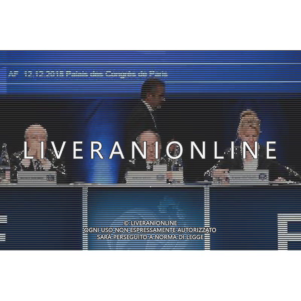 Noel LE GRAET / Frederic THIRIEZ - 12.12.2015 - Assemblee federale FFF - Palais des Congres - Paris Photo : Nolwenn Le Gouic / Icon Sport/ AGENZIA ALDO LIVERANI SAS - ITALY ONLY EDITORIAL USE ONLY