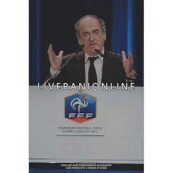 Noel LE GRAET - 12.12.2015 - Assemblee federale FFF - Palais des Congres - Paris Photo : Nolwenn Le Gouic / Icon Sport/ AGENZIA ALDO LIVERANI SAS - ITALY ONLY EDITORIAL USE ONLY