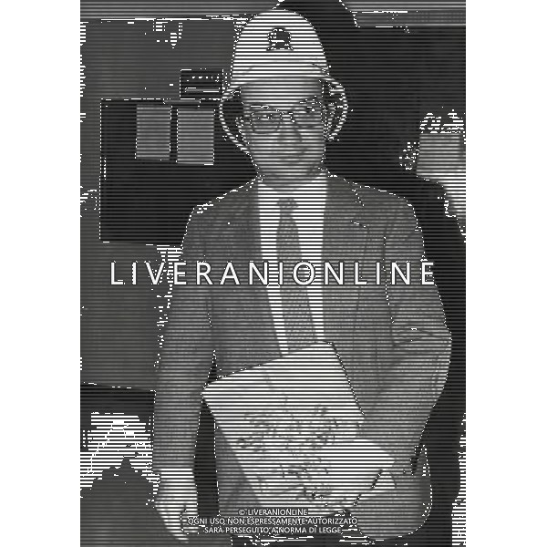 Carlo Tognoli politico e giornalista italiano ( sindaco di Milano dal 1976 al 1986 ) - Retrospettiva nel 1984 ©Archivio /AGENZIA ALDO LIVERANI SAS