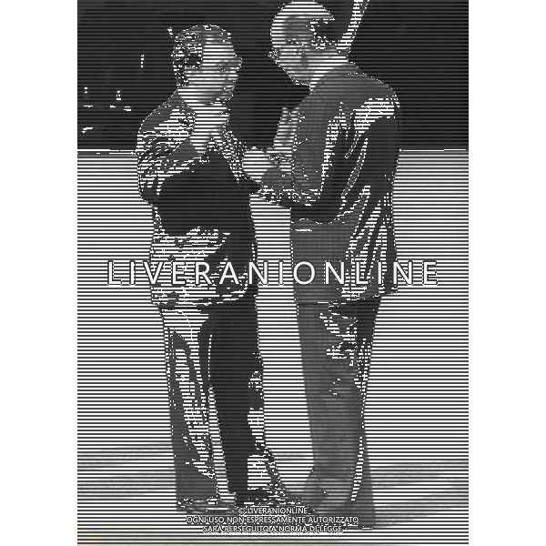 Carlo Tognoli politico e giornalista italiano ( sindaco di Milano dal 1976 al 1986 ) - Retrospettiva nella foto con Vincenzo Vicari nel 1985 ©Archivio /AGENZIA ALDO LIVERANI SAS