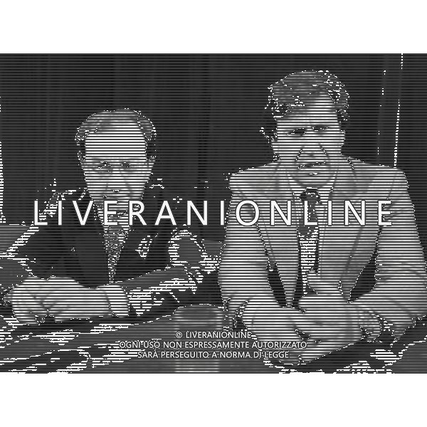 Carlo Tognoli politico e giornalista italiano ( sindaco di Milano dal 1976 al 1986 ) - Retrospettiva nella foto con Claudio Signorile nel 1984 ©Archivio /AGENZIA ALDO LIVERANI SAS