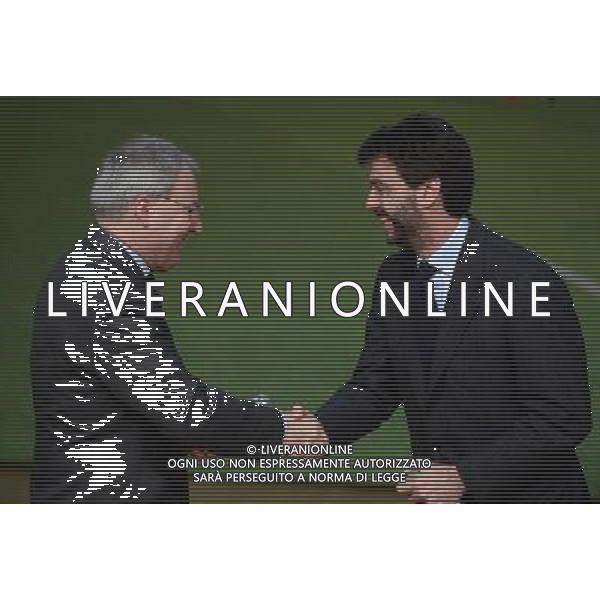 Gran Gala\' del Calcio AIC 2015 Milano - 14.12.2015 Nella Foto: mario beretta con andrea agnelli /Ph.Vitez-Ag. Aldo Liverani