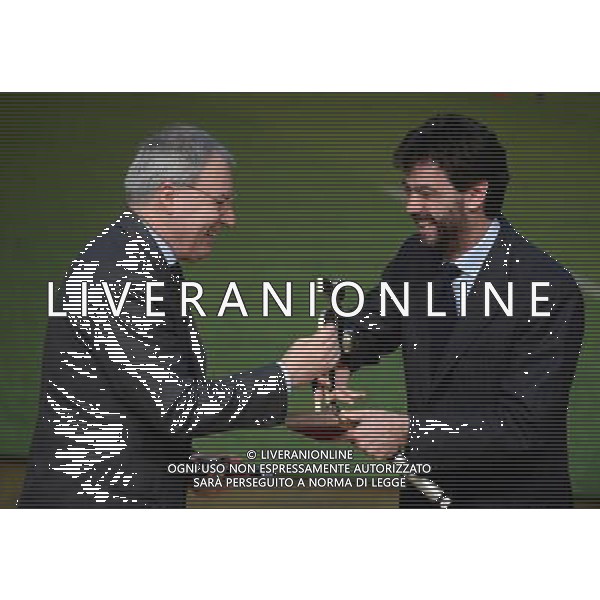 Gran Gala\' del Calcio AIC 2015 Milano - 14.12.2015 Nella Foto: mario beretta con andrea agnelli /Ph.Vitez-Ag. Aldo Liverani