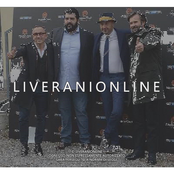Phtocall per la presentazione di Masterchef Milano - 15.12.2015 Nella Foto:Bruno Barbieri, Carlo Cracco, Joe Bastianich, Antonino Cannavacciuolo /Ph.Vitez-Ag. Aldo Liverani
