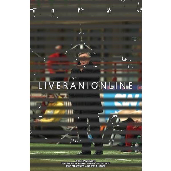 MILANO,26-01-05 DFP/ FOTO GIORGIO RAVEZZANI COPPA ITALIA MILAN-UDINESE: CARLO ANCELOTTI AG ALDO LIVERANI SAS
