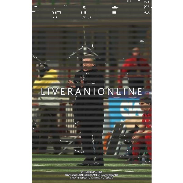 MILANO,26-01-05 DFP/ FOTO GIORGIO RAVEZZANI COPPA ITALIA MILAN-UDINESE: CARLO ANCELOTTI AG ALDO LIVERANI SAS