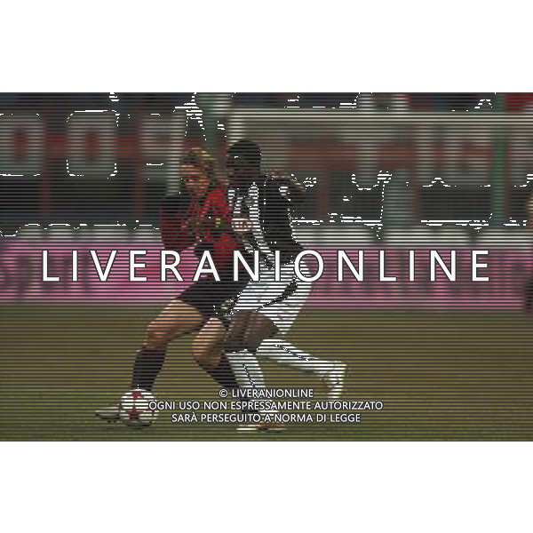 MILANO,26-01-05 DFP/ FOTO GIORGIO RAVEZZANI COPPA ITALIA MILAN-UDINESE: MASSIMO AMBROSINI AG ALDO LIVERANI SAS