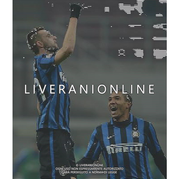 Coppa Italia TIM Cup 2015/2016 Ottavi di Finale Milano - 15.12.2015 Inter-Cagliari Nella Foto:brozovic esultanza dopo il gol /Ph.Vitez-Ag. Aldo Liverani