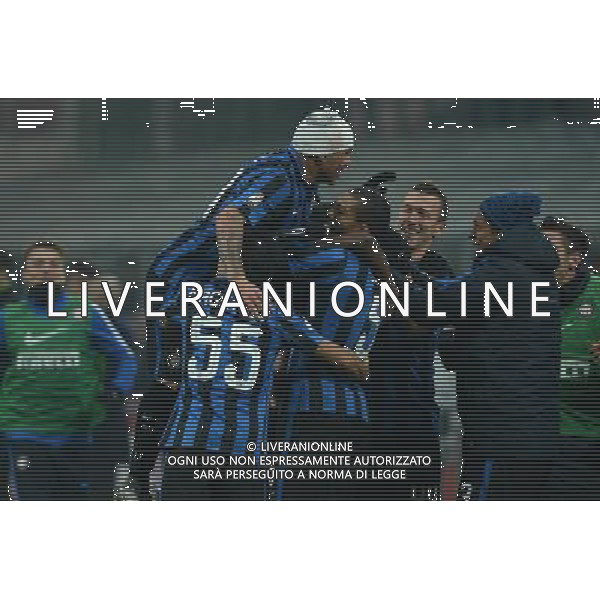 Coppa Italia TIM Cup 2015/2016 Ottavi di Finale Milano - 15.12.2015 Inter-Cagliari Nella Foto:brozovic esultanza dopo il gol /Ph.Vitez-Ag. Aldo Liverani