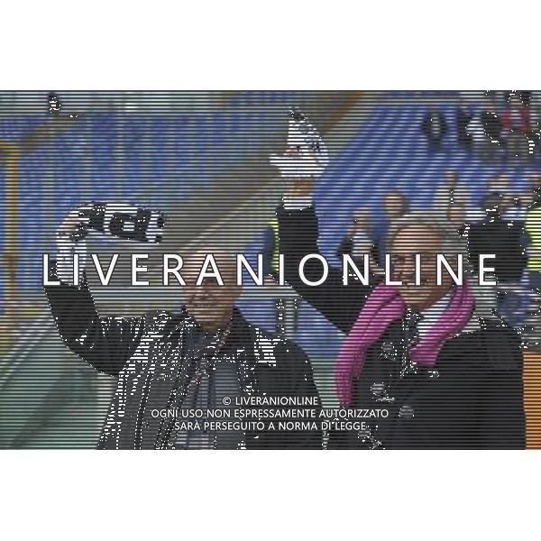 TIM CUP 2015-2016 Ottavi di finale Roma vs Spezia - Roma - 16.12.2015 - nella foto: Gabriele Volpi e Giovanni Gazzini patron e presidente dello Spezia / Ph. Corradetti - AG. Aldo Liverani