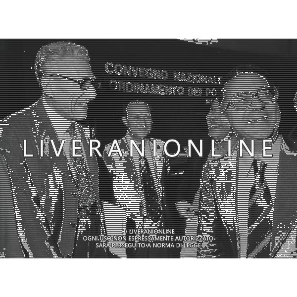 ARMANDO COSSUTTA POLITICO ITALIANO - RETROSPETTIVA NELLA FOTO CON RICCARDO LOMBARDI ©ARCHIVIO /AGENZIA ALDO LIVERANI SAS