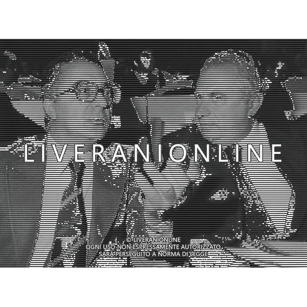 ARMANDO COSSUTTA POLITICO ITALIANO - RETROSPETTIVA NELLA FOTO CON CLELIO DARIDA ©ARCHIVIO /AGENZIA ALDO LIVERANI SAS