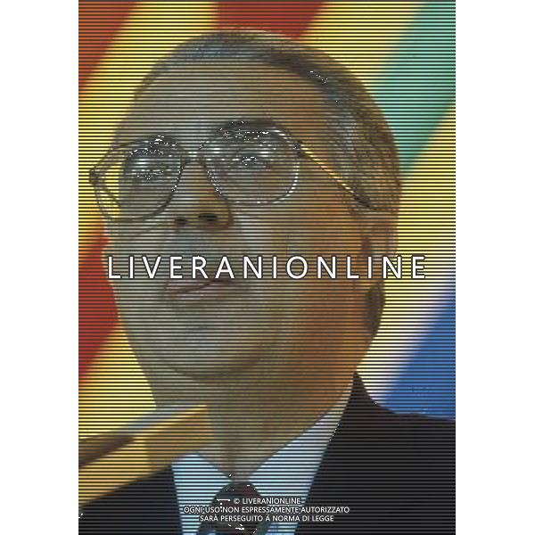 ARMANDO COSSUTTA POLITICO ITALIANO NEL 1986 - RETROSPETTIVA ©ARCHIVIO /AGENZIA ALDO LIVERANI SAS