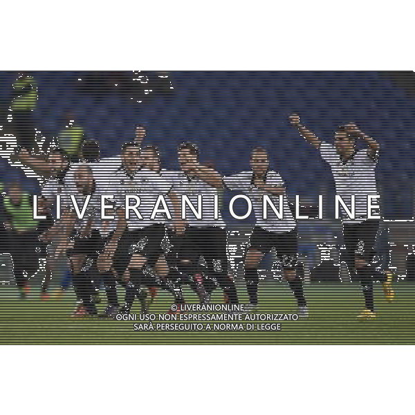 TIM CUP 2015-2016 Ottavi di finale Roma vs Spezia - Roma - 16.12.2015 - nella foto: esultanza giocatori Spezia / Ph. Corradetti - AG. Aldo Liverani