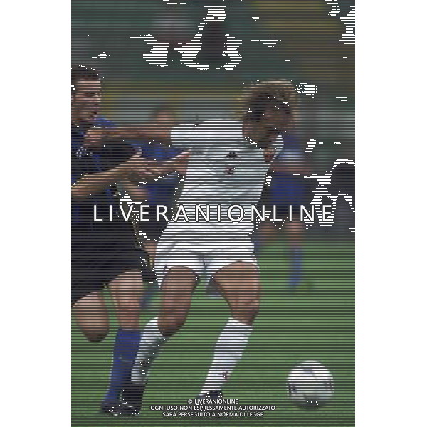 MILANO, 22-08-02 DFP/MARCO LUSSOSO INTER-ROMA (TROFEO PIRELLI) NELLA FOTO: GABRIEL BATISTUTA AG ALDO LIVERANI SAS