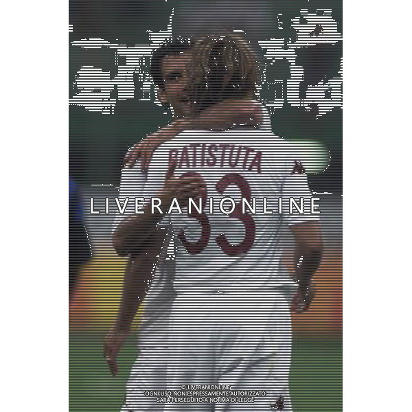 MILANO, 22-08-02 DFP/MARCO LUSSOSO INTER-ROMA (TROFEO PIRELLI) NELLA FOTO: ESULTANZA DELLA ROMA AG ALDO LIVERANI SAS