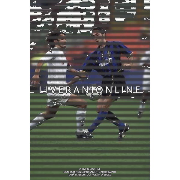 MILANO, 22-08-02 DFP/MARCO LUSSOSO INTER-ROMA (TROFEO PIRELLI) NELLA FOTO: DAMIANO TOMMASI E MORFEO AG ALDO LIVERANI SAS