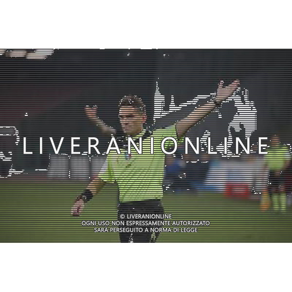 NAPOLI - HELLAS VERONA COPPA ITALIA TIM CUP 16 DICEMBRE 2015 NELLA FOTO ARBITRO IRRATI ©FOTOEXPRESS / AGENZIA ALDO LIVERANI SAS