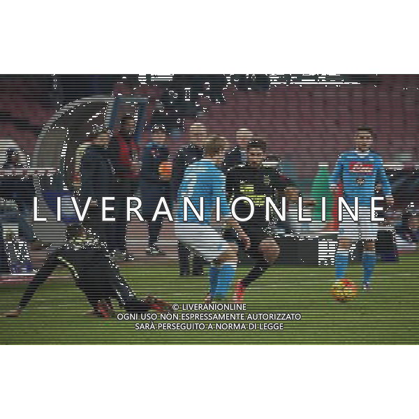 NAPOLI - HELLAS VERONA COPPA ITALIA TIM CUP 16 DICEMBRE 2015 NELLA FOTO BIANCHETTI MATTEO E IVAN STRINIC ©FOTOEXPRESS / AGENZIA ALDO LIVERANI SAS