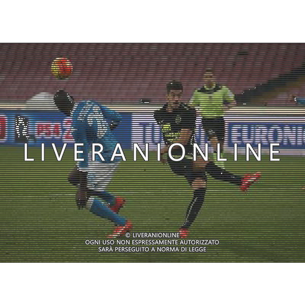 NAPOLI - HELLAS VERONA COPPA ITALIA TIM CUP 16 DICEMBRE 2015 NELLA FOTO KOULIBALY ©FOTOEXPRESS / AGENZIA ALDO LIVERANI SAS