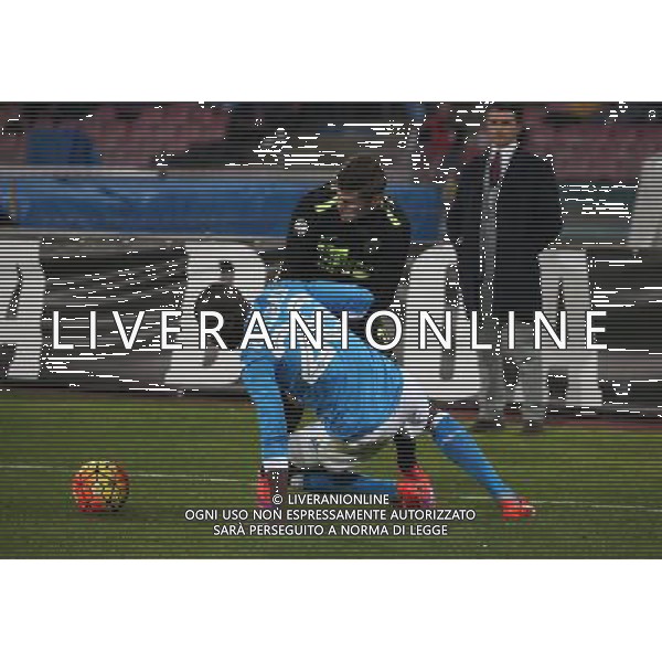 NAPOLI - HELLAS VERONA COPPA ITALIA TIM CUP 16 DICEMBRE 2015 NELLA FOTO WSZOLEK PAWEL E KOULIBALY ©FOTOEXPRESS / AGENZIA ALDO LIVERANI SAS