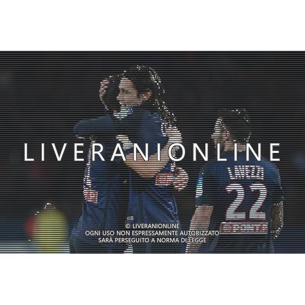 Edinson CAVANI - 16.12.2015 - PSG / Saint Etienne - Coupe de la Ligue - 1/8 de finale Photo : Nolwenn Le Gouic / Icon Sport/ AGENZIA ALDO LIVERANI SAS - ITALY ONLY EDITORIAL USE ONLY