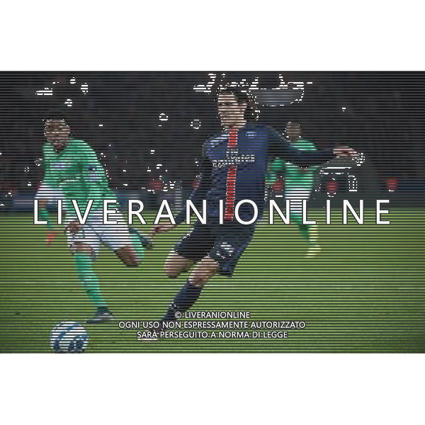 Edinson CAVANI / Ronael PIERRE GABRIEL - 16.12.2015 - PSG / Saint Etienne - Coupe de la Ligue - 1/8 de finale Photo : Nolwenn Le Gouic / Icon Sport/ AGENZIA ALDO LIVERANI SAS - ITALY ONLY EDITORIAL USE ONLY