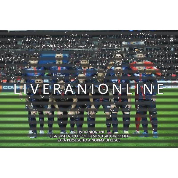 equipe PSG - 16.12.2015 - PSG / Saint Etienne - Coupe de la Ligue - 1/8 de finale Photo : Nolwenn Le Gouic / Icon Sport/ AGENZIA ALDO LIVERANI SAS - ITALY ONLY EDITORIAL USE ONLY