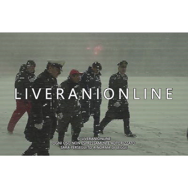 MILANO,13-12-01 DFP/GIORGIO RAVEZZANI MILAN-LAZIO COPPA ITALIA RINVIATA PER NEVE: SOPRALLUOGO ARBITRO MESSINA AG ALDO LIVERANI SAS