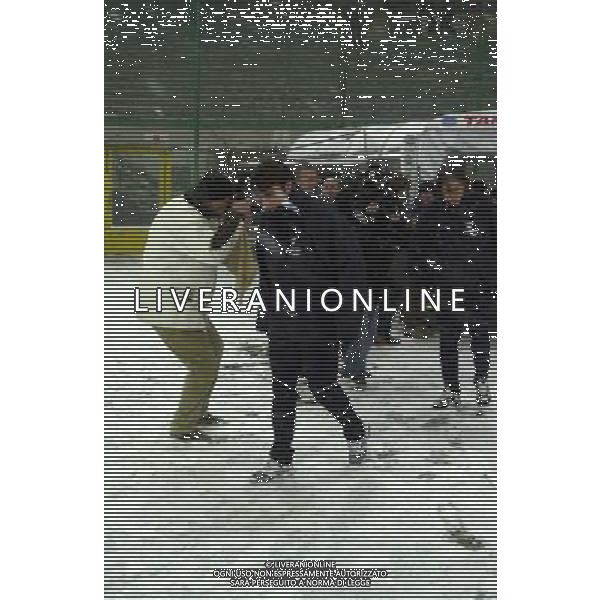 MILANO,13-12-01 DFP/GIORGIO RAVEZZANI MILAN-LAZIO COPPA ITALIA RINVIATA PER NEVE CLAUDIO LOPEZ AG ALDO LIVERANI SAS