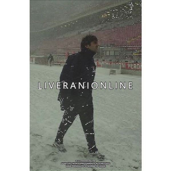MILANO,13-12-01 DFP/GIORGIO RAVEZZANI MILAN-LAZIO COPPA ITALIA RINVIATA PER NEVE CLAUDIO LOPEZ AG ALDO LIVERANI SAS