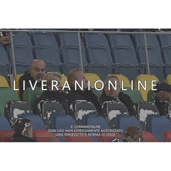 TIM CUP 2015-2016 Ottavi di Finale Roma - 17.12.2015 SS Lazio vs Udinese - nella foto: claudio lotito e igli tare in tribuna / Ph.Corradetti - AG. Aldo Liverani