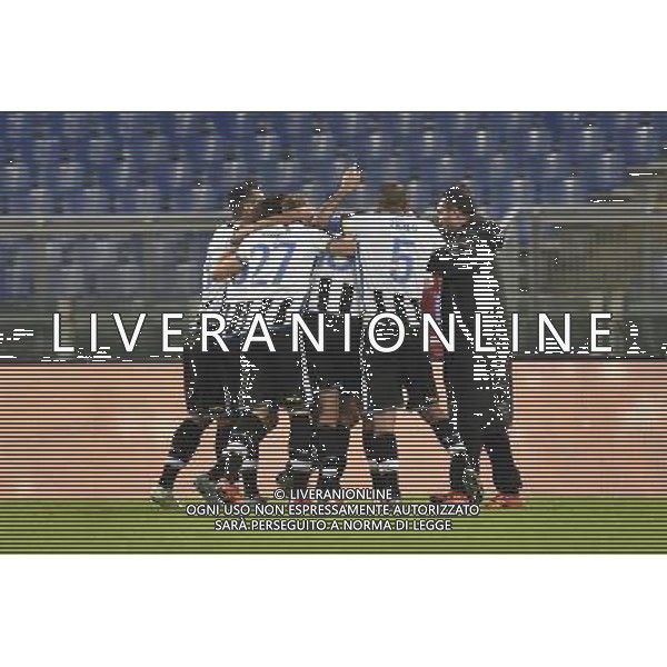 TIM CUP 2015-2016 Ottavi di Finale Roma - 17.12.2015 SS Lazio vs Udinese - nella foto: esultanza dopo il gol di kone / Ph.Corradetti - AG. Aldo Liverani