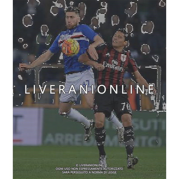Coppa Italia TIM Cup 2015/2016 Ottavi di Finale Genova - 17.12.2015 Sampdoria-Milan Nella Foto:zukanovic bacca /Ph.Vitez-Ag. Aldo Liverani