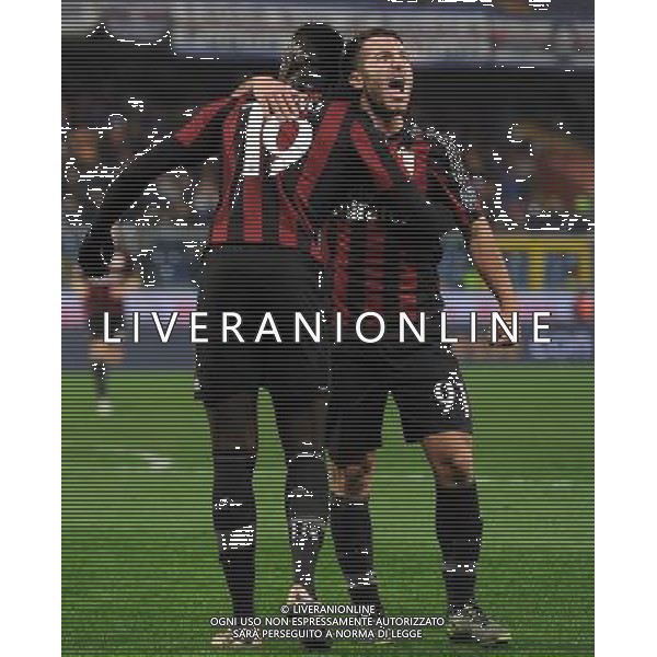 Coppa Italia TIM Cup 2015/2016 Ottavi di Finale Genova - 17.12.2015 Sampdoria-Milan Nella Foto:niang esultanza dopo il gol con bertolacci /Ph.Vitez-Ag. Aldo Liverani