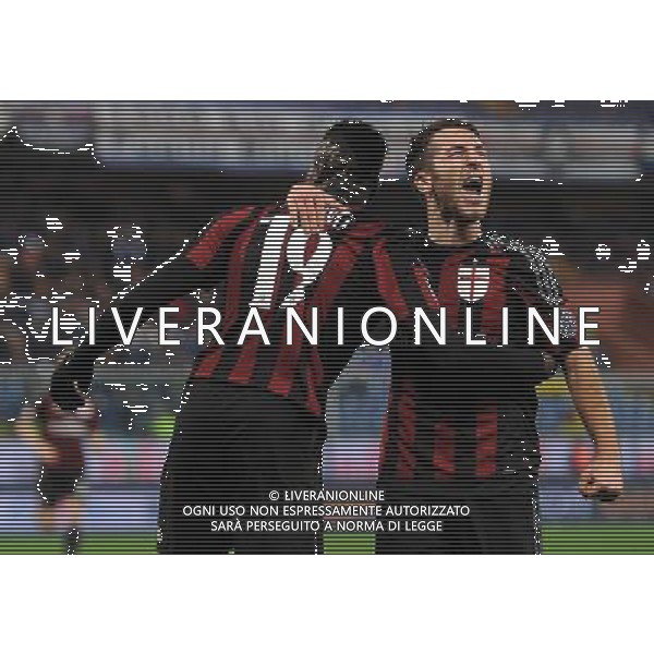 Coppa Italia TIM Cup 2015/2016 Ottavi di Finale Genova - 17.12.2015 Sampdoria-Milan Nella Foto:niang esultanza dopo il gol con bertolacci /Ph.Vitez-Ag. Aldo Liverani