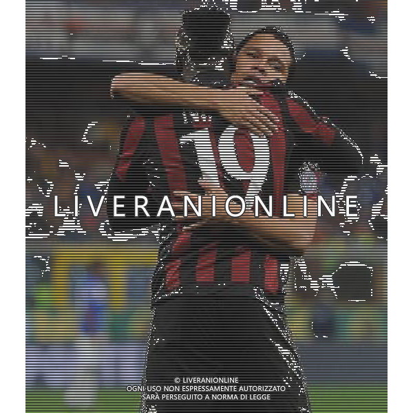 Coppa Italia TIM Cup 2015/2016 Ottavi di Finale Genova - 17.12.2015 Sampdoria-Milan Nella Foto:niang esultanza dopo il gol con bacca /Ph.Vitez-Ag. Aldo Liverani