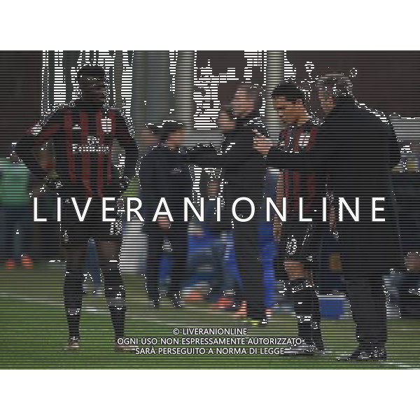 Coppa Italia TIM Cup 2015/2016 Ottavi di Finale Genova - 17.12.2015 Sampdoria-Milan Nella Foto:mihajlovic con bacca e niang /Ph.Vitez-Ag. Aldo Liverani
