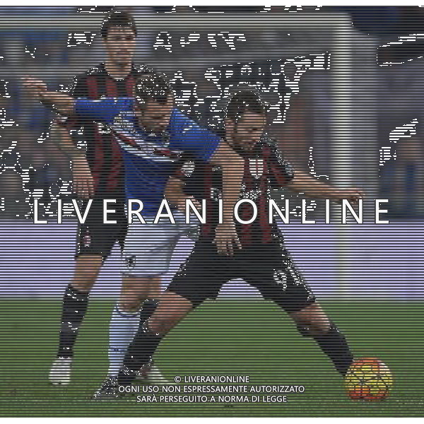 Coppa Italia TIM Cup 2015/2016 Ottavi di Finale Genova - 17.12.2015 Sampdoria-Milan Nella Foto: antonio cassano e bertolacci /Ph.Vitez-Ag. Aldo Liverani