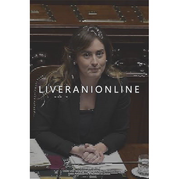 Camera dei Deputati - Mozione di sfiducia nei confronti della Ministra per le riforme costituzionali e i rapporti con il Parlamento Maria Elena Boschi Roma - 18.12.2015 - nella foto: Maria Elena Boschi / Ph. Corradetti - AG. Aldo Liverani/ AGENZIA ALDO LIVERANI SAS -
