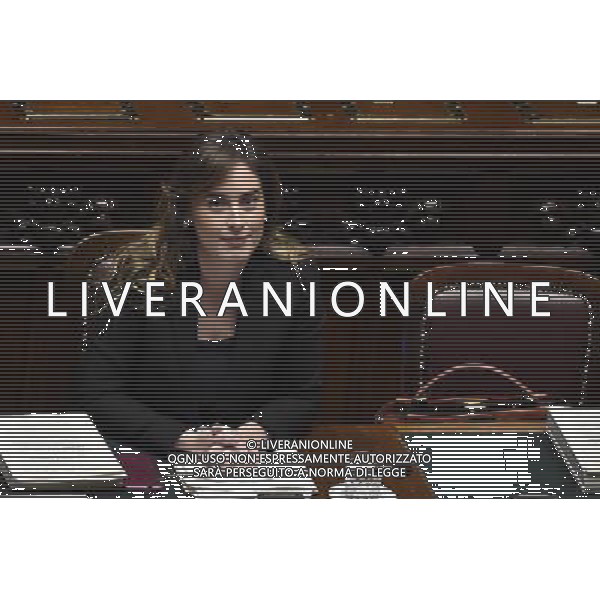Camera dei Deputati - Mozione di sfiducia nei confronti della Ministra per le riforme costituzionali e i rapporti con il Parlamento Maria Elena Boschi Roma - 18.12.2015 - nella foto: Maria Elena Boschi / Ph. Corradetti - AG. Aldo Liverani/ AGENZIA ALDO LIVERANI SAS -
