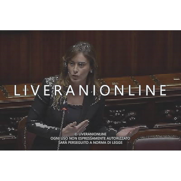 Camera dei Deputati - Mozione di sfiducia nei confronti della Ministra per le riforme costituzionali e i rapporti con il Parlamento Maria Elena Boschi Roma - 18.12.2015 - nella foto: Maria Elena Boschi / Ph. Corradetti - AG. Aldo Liverani/ AGENZIA ALDO LIVERANI SAS -