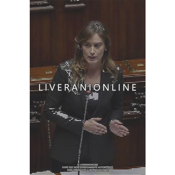 Camera dei Deputati - Mozione di sfiducia nei confronti della Ministra per le riforme costituzionali e i rapporti con il Parlamento Maria Elena Boschi Roma - 18.12.2015 - nella foto: Giorgia Meloni / Ph. Corradetti - AG. Aldo Liverani/ AGENZIA ALDO LIVERANI SAS -