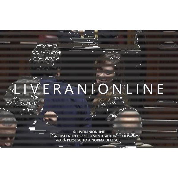 Camera dei Deputati - Mozione di sfiducia nei confronti della Ministra per le riforme costituzionali e i rapporti con il Parlamento Maria Elena Boschi Roma - 18.12.2015 - nella foto: Maria Elena Boschi lascia l\'aula dopo il voto / Ph. Corradetti - AG. Aldo Liverani/ AGENZIA ALDO LIVERANI SAS -
